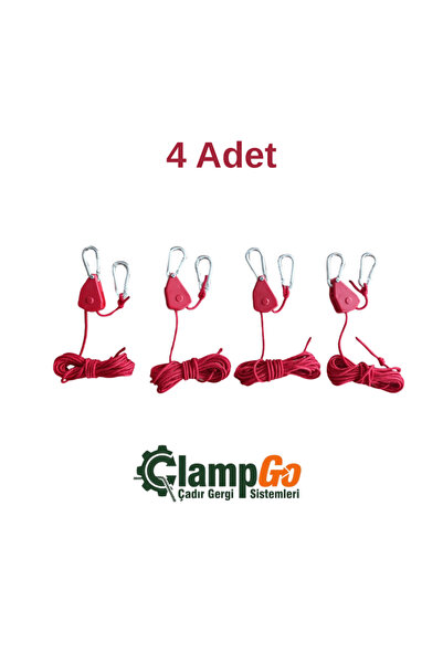ClampGo Çadır Gergi Sistemleri Otomatik Kilitlemeli Kamp Çadırı İp Gergisi – ...