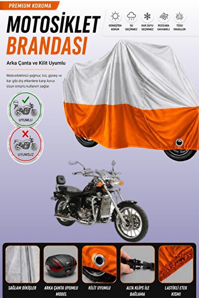 Cemku Double Gray Top - Orange Bottom, Rear Bag Compatible Asian Pars 250 Mot...