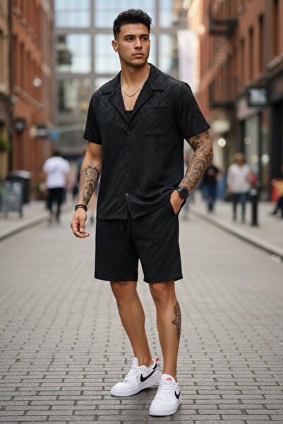 casualshoes Men's summer suit, shirt and shorts, comfortable, Drapey, fashion...