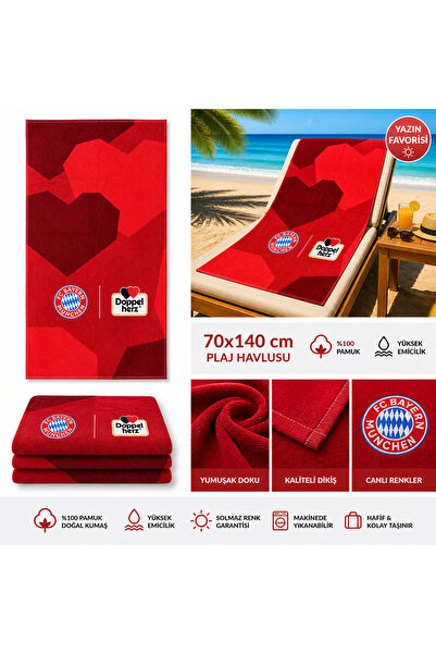 YUYİ 70*140 Large Size Cotton Highly Water Absorbent Beach Towel
