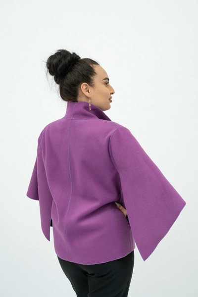 Gorgeaux Cardigan elegant mov cu detalii Teresa - XXL(44)