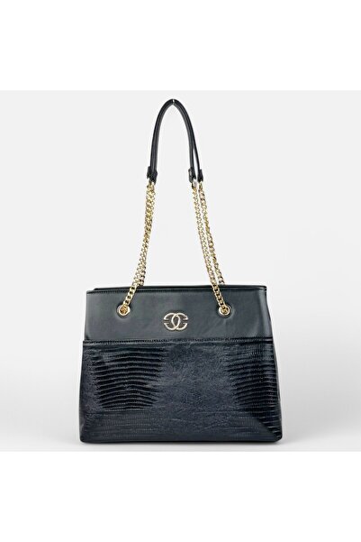 OEM Γυναικεία Τσάντα Ώμου IJ800-01 Μαύρο