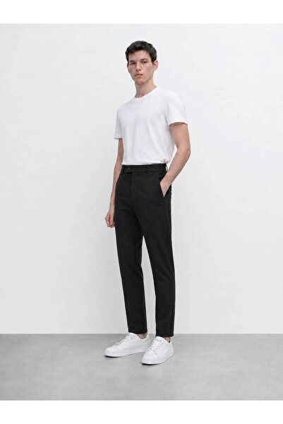 OHM OHEPMODA Pantaloni chino slim fit din material anti-șifonare cu elastic p...