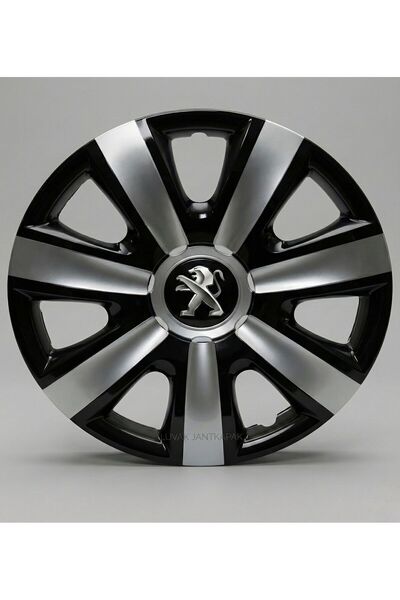 luvak PEUGEOT 301 Uyumlu JantKapağı - 15 İnç - 1 Takım (4 adet) - Çelik görün...