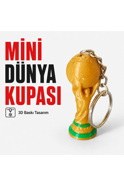 Fovea Design Mini Dünya Kupası Anahtarlık 3D Baskı Dekoratif Futbol Temalı An...