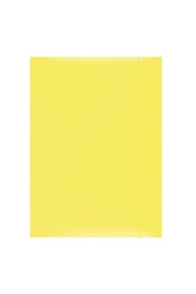 OFFICE products Mapa din carton plastifiat cu elastic, 300gsm, - galben