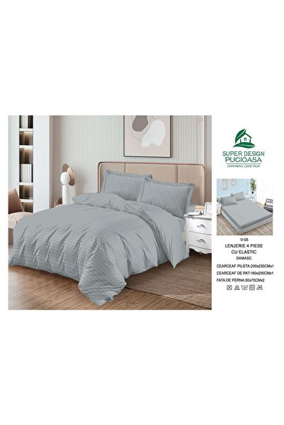 Super Design Pucioasa Double Duvet Cover Set set, Stretchy Bed Sheet , damask...
