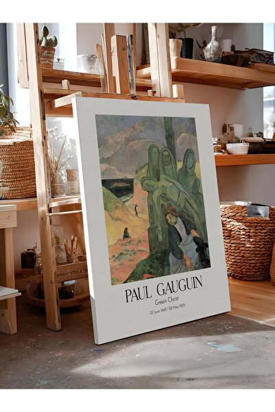 Postifull Paul Gauguin - Green Christ, Canvas Print, Art Series No:110572