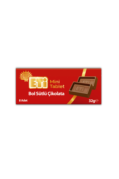 Eti Çikolata Bol Sütlü Mini Tablet 32 g x 12 Adet