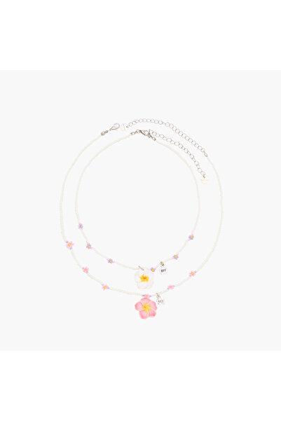 Lifestyle Set of 2 - Pendant Necklace with Lobster Clasp Closure