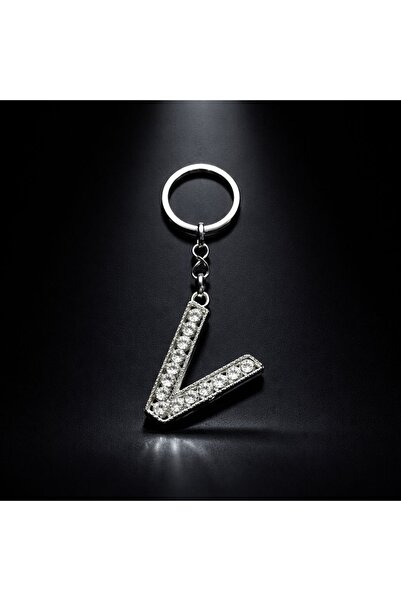 Luvia Accesories سلسلة مفاتيح معدنية على شكل حرف V