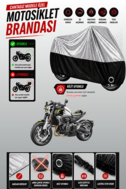 Cemku Twin غطاء محرك متوافق مع CFmoto 700CL-X Sport باللون الرمادي من الأعلى ...
