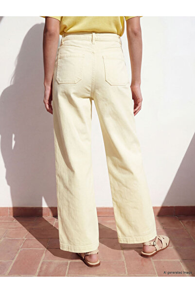 LC Waikiki High Waist Wideleg Women's Jean Trousers