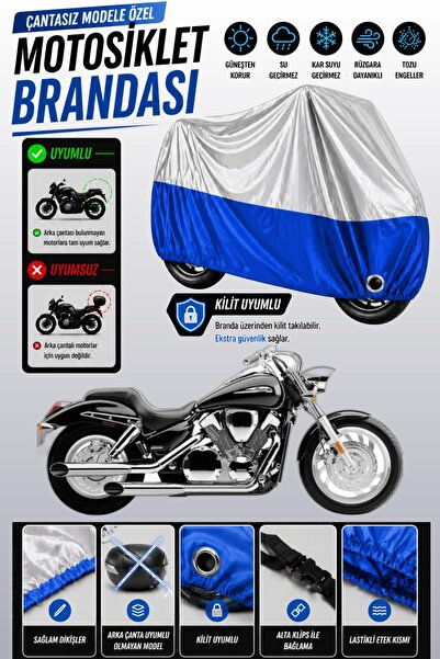 Cemku Twin Top Gray - Bottom Blue Honda Vf 750 C Magna Compatible Engine Cove...