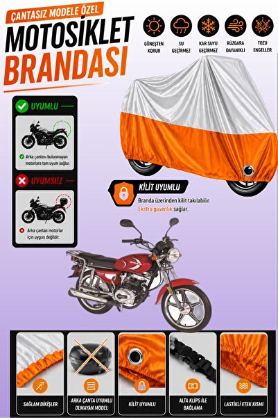 Cemku Twin Top Gray - Bottom Orange Bisan Toprak Wrc 125 Compatible Engine Co...