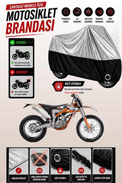 Cemku Twin غطاء محرك متوافق مع KTM 350 Freeride باللون الرمادي من الأعلى والأ...