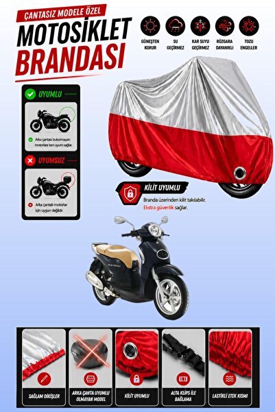 Cemku Twin غطاء محرك متوافق مع Aprilia Scarabeo 200 باللون الرمادي من الأعلى ...