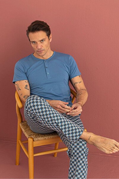 SEAMLIFE HOMEWEAR 100% Cotton Pajama Set Long