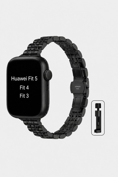 Alstrap Huawei Watch Fit 5 Pro/Fit 5/Fit 4 Pro/Fit 4/Fit 3 Paslanmaz Çelik In...