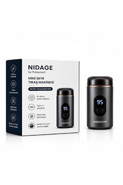 NIDAGE by Polosmart Mini Sıfır Tıraş Makinesi – Kusursuz Detayın Gücü