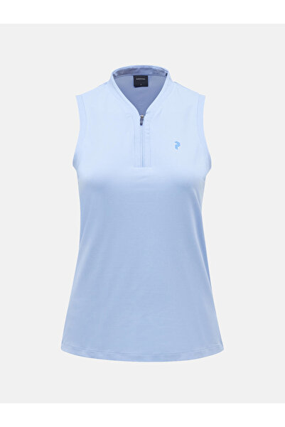 Peak Performance Peak Turf Zip SL Top Kadın Tişört Amity Blue G79497040