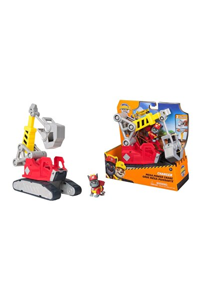 PAW PATROL Set masinuta cu macara Rubble &amp; Crew Charger Mega Power Crane ...