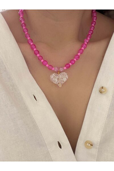 Venus Design Heart Bead Necklace