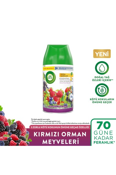 Air Wick Kırmızı Orman Meyveleri Oda Kokusu Freshmatic Yedek Spreyi 250 Ml