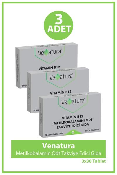 VeNatura Methylcobalamin Odt Food Supplement 30 Tablets 3 Pieces