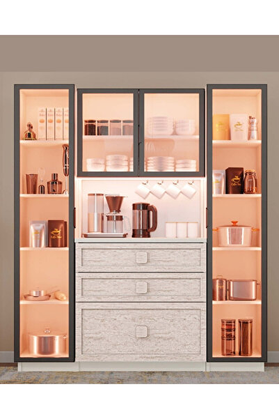 miracool Nilüfer Kahve Köşesi / Komple MDF / Led Işıklı / Mega