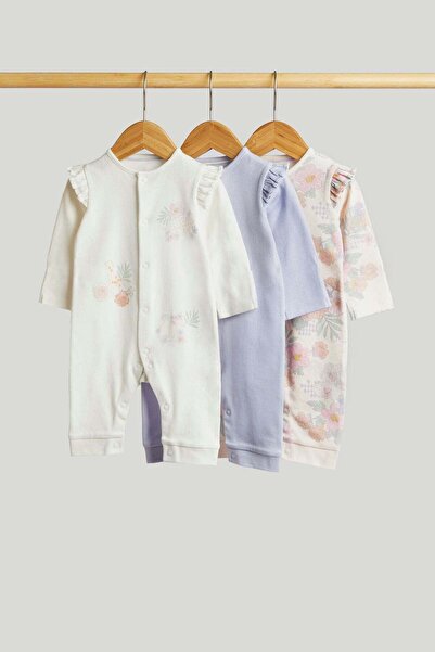 MOTHERCARE 3 قطع من بدلات النوم الاستوائية بدون أكمام
