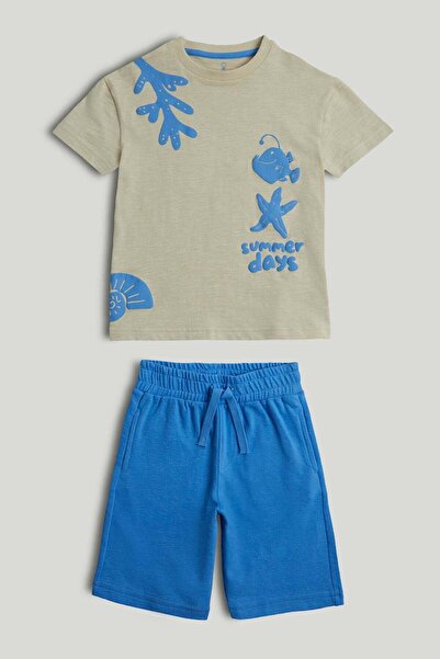 MOTHERCARE طقم تي شيرت وشورت لليوميات الصيفية