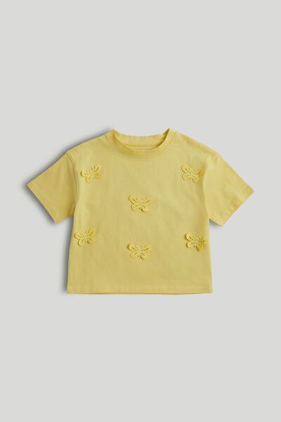 MOTHERCARE Yellow Butterfly T-Shirt