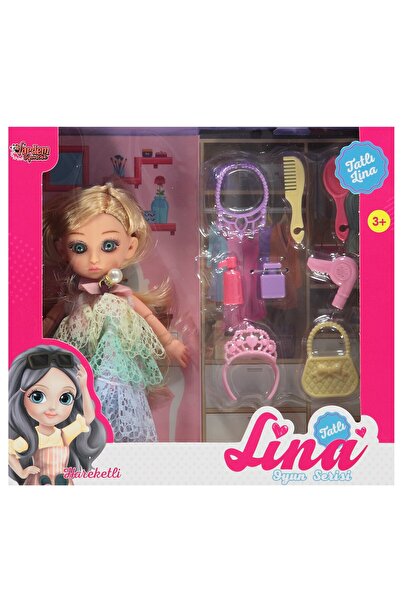 Vardem Oyuncak Kutulu Aksesuarlı Tatlı Lina Bebek - Sarı
