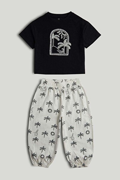 MOTHERCARE Palm T-Shirt and Trousers Outfit