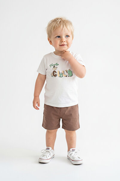Dolcetots Baby Boy Printed Summer Shorts Casual Set