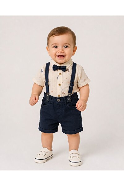 İray Baby Boy Bow Tie Festive Stylish Suit Set