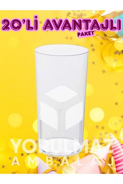 yorulmaz ambalaj 🍸 Kristal Tek Kullanımlık Şeffaf Kokteyl ve Rakı Bardağı – ...