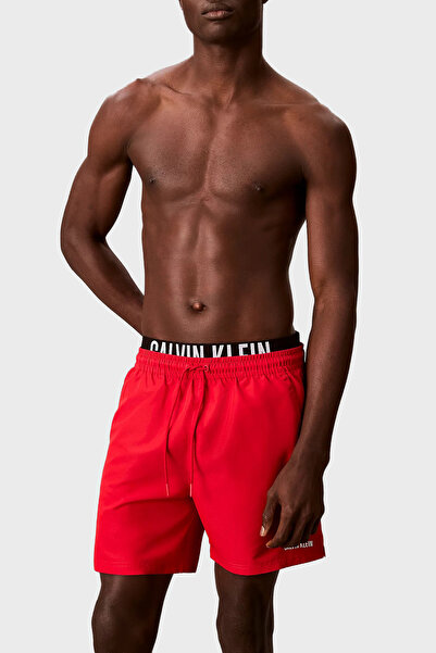 Calvin Klein Logolu Mayo Şortu LV00N610153T5 Erkek DENİZ ŞORTU LV00N61015 3T5