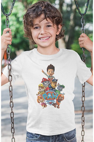 SEVBANO Tricou pentru copii cu imprimeu Paw Petrol, unisex, cu desene animate...