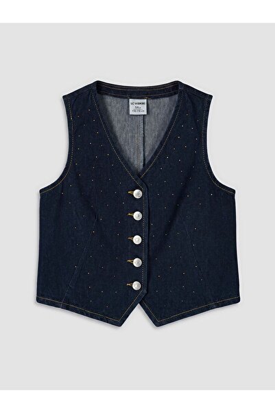 LC Waikiki LCW Kids Kız Çocuk Jean Yelek