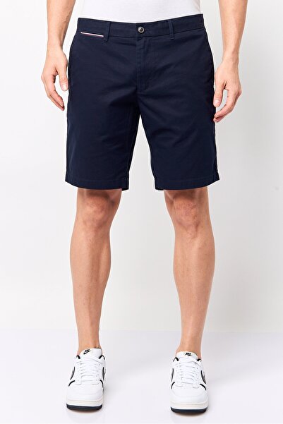 Tommy Hilfiger Men Solid Chino Shorts, Dark Navy
