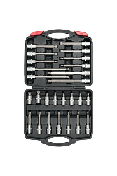 yato Set 26 chei cu clichet, 1/2", Argintiu