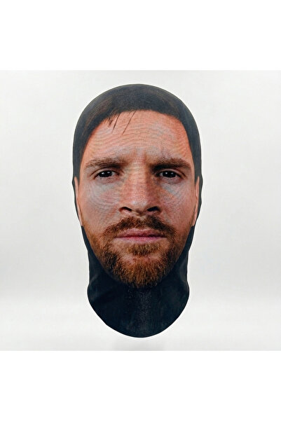 Yansıma Messi Baskılı, Rahat Görüşlü, Yıkanabilir Kumaş Maske – Gerçekçi Tam ...