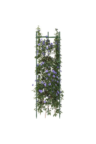 vidaxl Suport pentru rosii, 8 buc., 116 cm, otel si PP