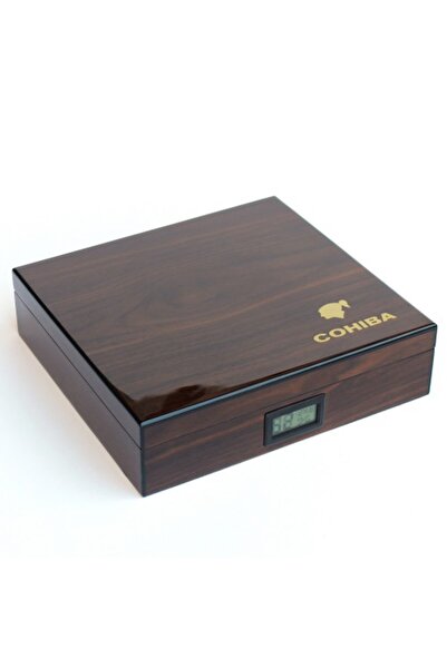 Parmida Cohiba Kahverengi İspanyol Sediri Puro Saklama Kutusu Humidor CHUM042