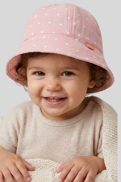 ww waka waka kids store قبعة شمسية للأطفال والرضع بنمط قلب
