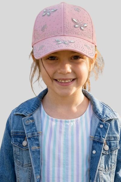 ww waka waka kids store Bela dečja kapa sa sjajnim kamenčićima - Podesiva let...