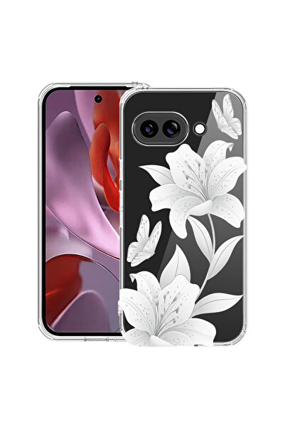 bestcase Husă Antișoc pentru Google Pixel 10a, Florală - Lotus Alb Elegant, 3...
