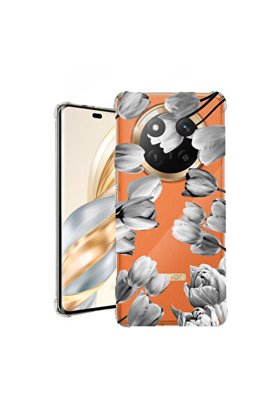 bestcase Husă Antișoc pentru Honor Magic7 Lite, Florală - Lalea Neagră, 19263...